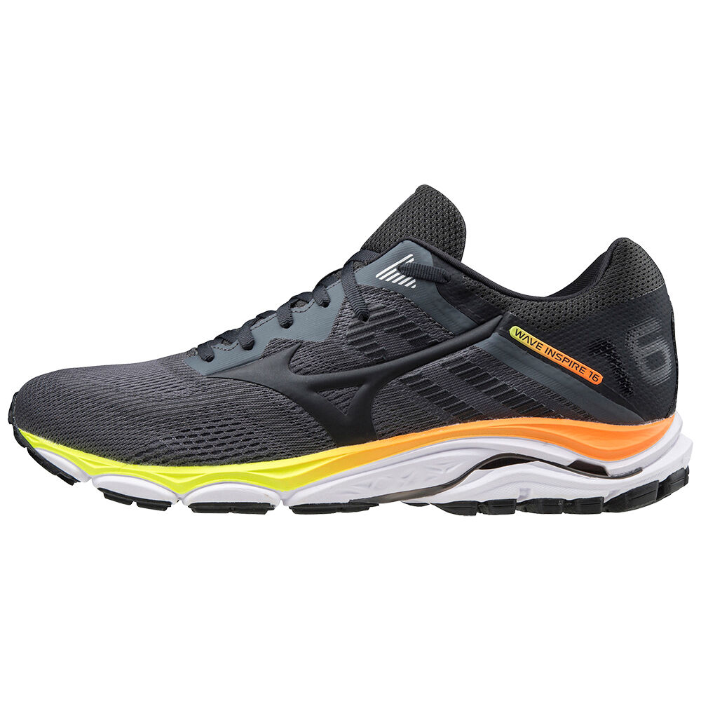 Panske Bezecke Topanky Mizuno Wave Inspire 16 Siva Vypredaj YJPF16398
